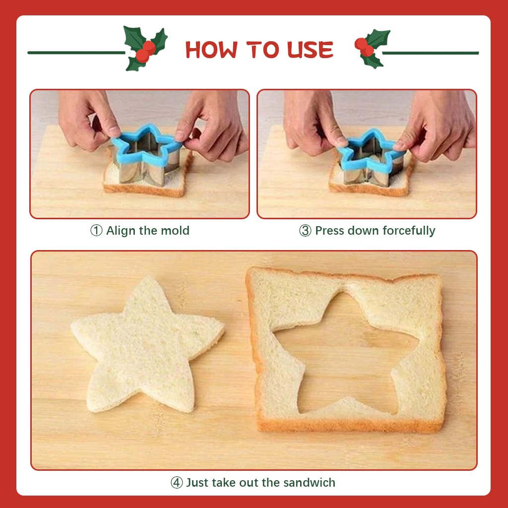 HASTHIP Christmas Cookie Cutters HASTHIP Christmas Cookie Cutters